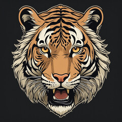 Logo illustration of a "Tiger''