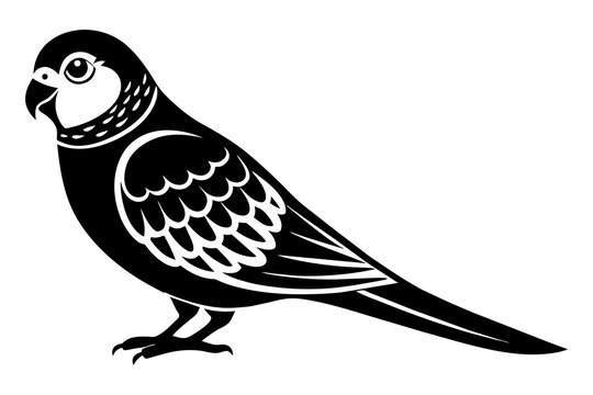 recommend clip art: parakeet silhouette vector illustration