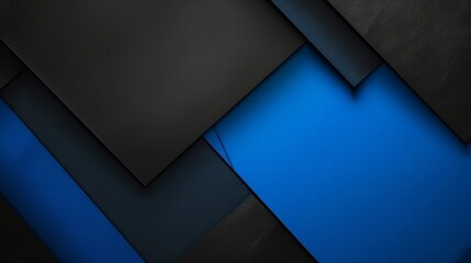 Modern blue and black geometric shapes for abstract backgrounds. Chic overlapping circles and rectangles in cool tones for graphic design. - obrazy, fototapety, plakaty
