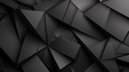 A black and white image of a wall with many triangles The image has a modern and abstract feel to it - obrazy, fototapety, plakaty