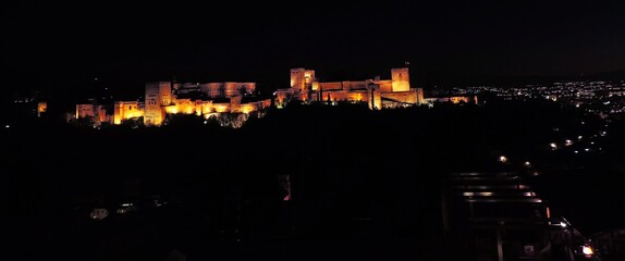 Alhambra de Granada (Andalucía-España) - obrazy, fototapety, plakaty