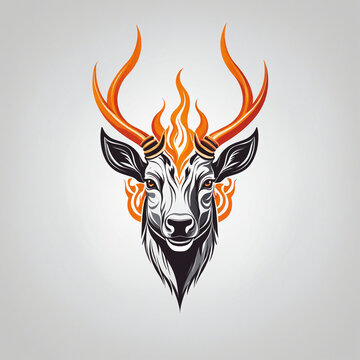 logo illustration of devilish "Antelope" 