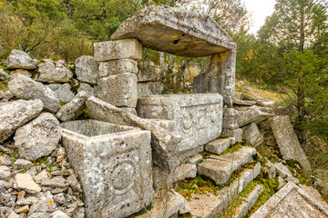 Termessos ancient city the amphitheatre. Termessos is one of Antalya -Turkey's most outstanding...
