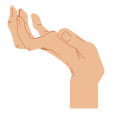 Hand Flat Illustration