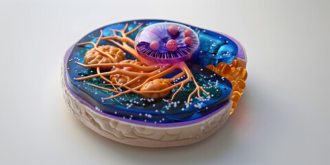 Visualizing Cellular Complexity: Detailed 3D Rendering of Human Cell Organelles