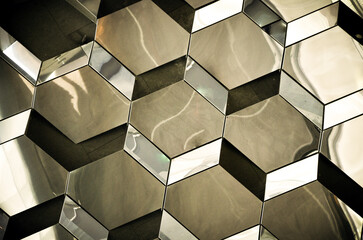 Hexagons as a background. 