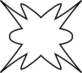 Set of star shapes. Design decoration