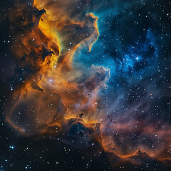 Stunning Cosmic Nebula in Deep Space - obrazy, fototapety, plakaty