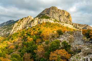 Termessos ancient city the amphitheatre. Termessos is one of Antalya -Turkey's most outstanding...