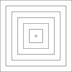 Square blend line shapes. Graphic design elements