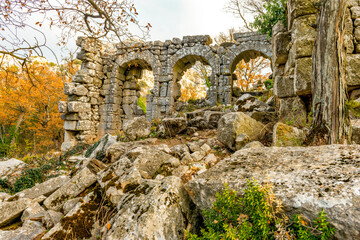 Termessos ancient city the amphitheatre. Termessos is one of Antalya -Turkey's most outstanding...