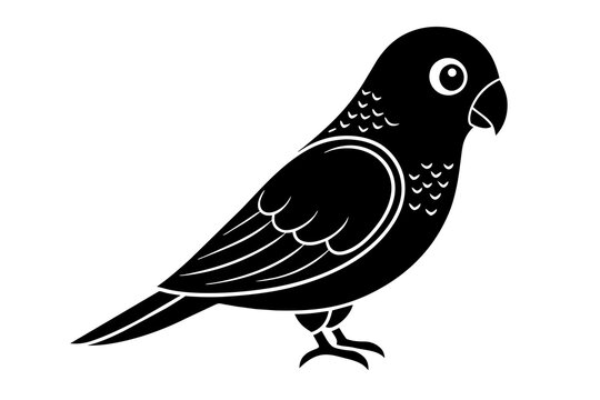 recommend clip art: lovebird silhouette vector illustration