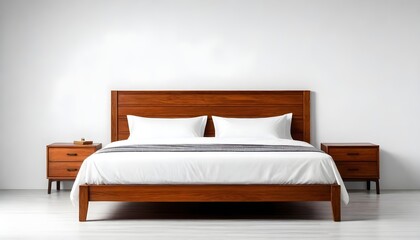 Fototapeta na wymiar A Daybed King size Bed on a plain background, metallic Daybed on a plain background, a wooden Daybed on a white background