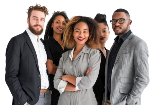 Young business crew smiling and confidence - Powered by Adobe