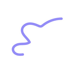 Blue lines squiggly decoration 