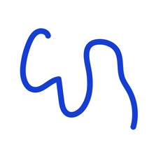 Blue lines squiggly decoration 