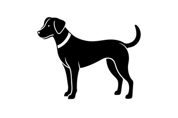 dog silhouette vector illustration