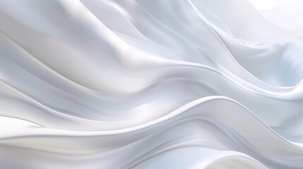 white geometric waves background