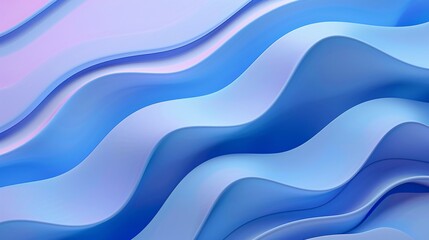blue geometric waves background