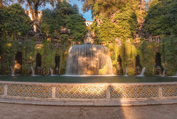 Fontana dell'Ovata - the park of Tivoli, Rome, Italy