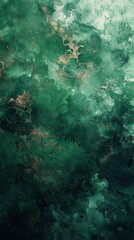 Textured green abstract art showcasing dynamic brushstrokes and depth, ideal for modern aesthetics
