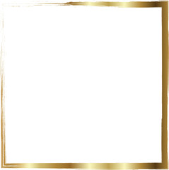 Grunge square golden frame. Luxury element