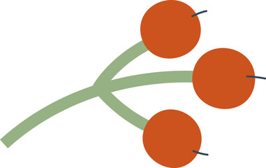 Berries Branch Cartoon