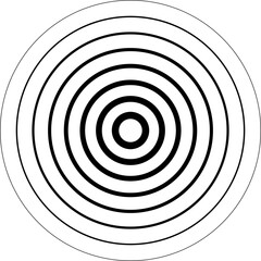 Circle line gradient. Geometric design element