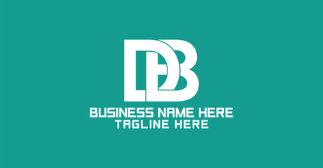 Obraz premium DB Initial Letter Logo design vector template for Corporate Business Identity