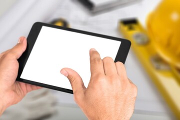 architect or engineer do project design in the office