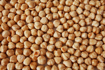 Hazelnuts background