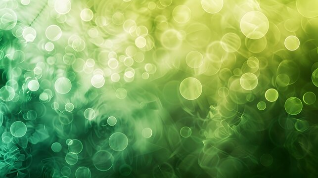 Ethereal Green and White Abstract Background