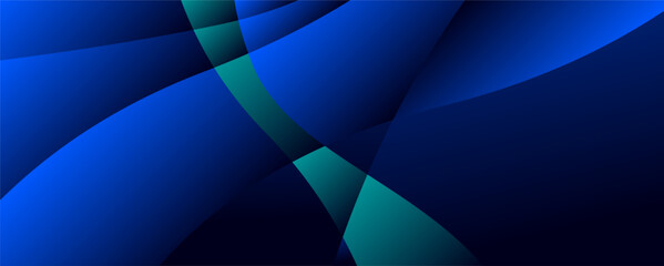 3D blue and green geometric fluid abstract background. Minimalist modern graphic design element cutout style concept for a banner card or brochure cover