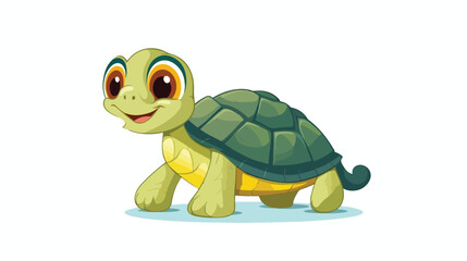 A turtle animal cartoon sticker