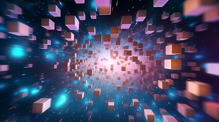 Abstract chaotic cube