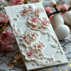 3D elegant Easter Card