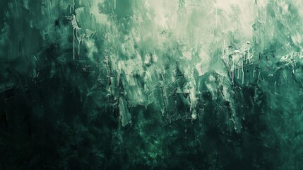 An artistic portrayal of textured emerald strokes, evoking a sense of creative expression and depth