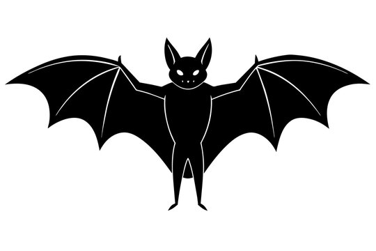 bat silhouette vector illustration