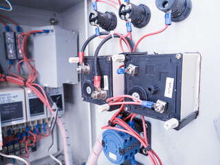 Electrical panel control water pump for submersible pump.