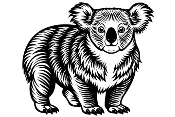 koala silhouette vector illustration © MDSHIJU