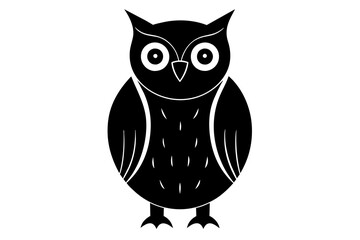 owl silhouette vector illustration