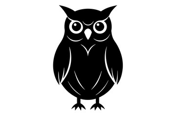 owl silhouette vector illustration