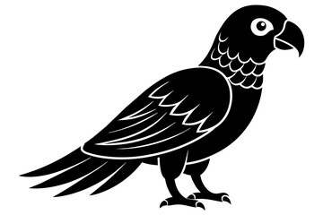 parrot silhouette vector illustration