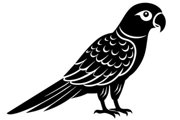 parrot silhouette vector illustration