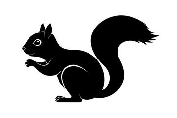 squirrel silhouette vector illustration