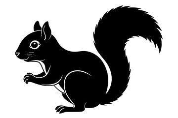 squirrel silhouette vector illustration