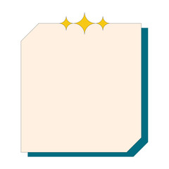 Retro Text Box Element Illustration