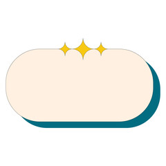 Retro Text Box Element Illustration