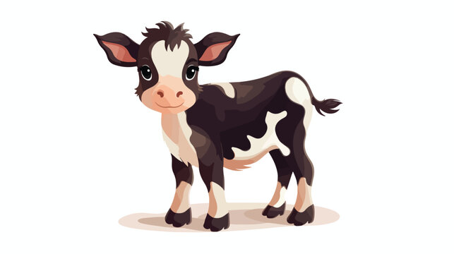 Cow flat vector isolated