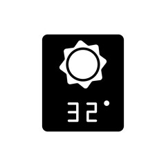 
weather forecast icon vector,sunny sun icon,32 degrees celsius. Perfect for web and app interfaces, presentations, infographics, etc.
